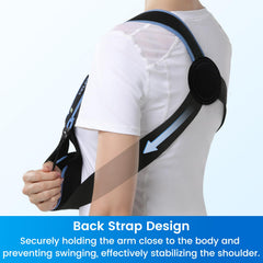 Velpeau Arm Sling sponge strap reduces neck pressure for comfort.