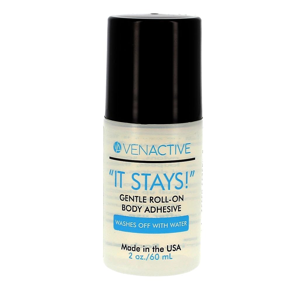 VenActive It Stays roll-on bottle on skin delivering gentle adhesion