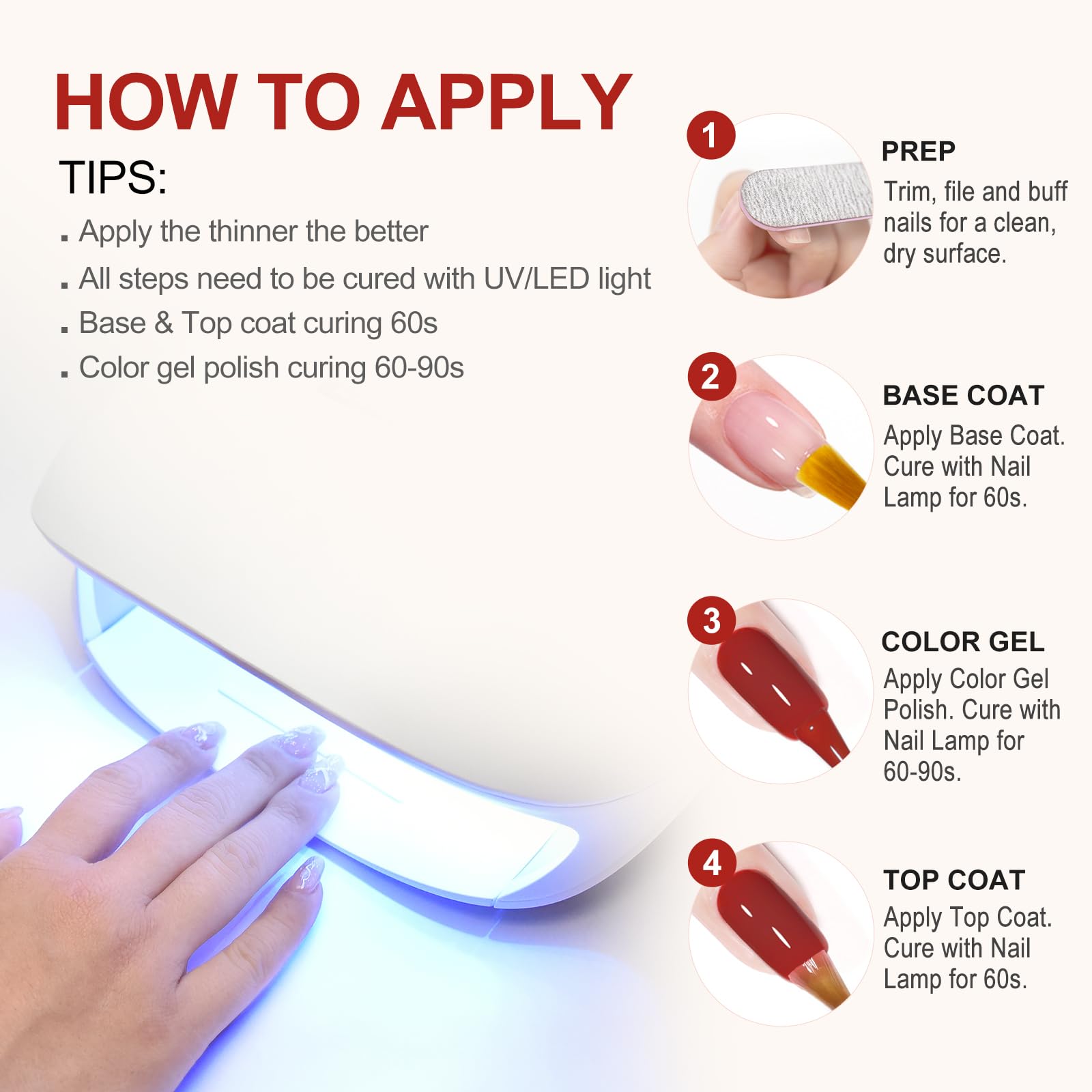 V VENALISA No Wipe Top Coat soak-off removal process shown.