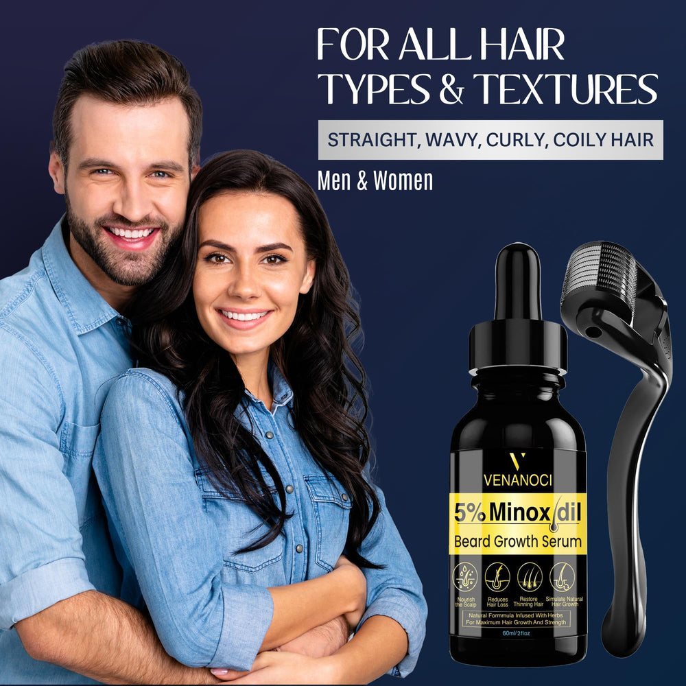 Venanoci beard growth kit dropper enables precise daily application for beard