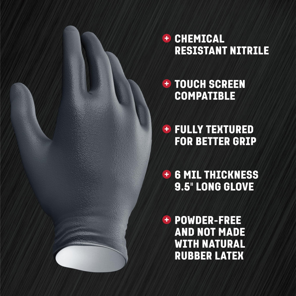 Venom Steel 6 mil thick nitrile gloves for heavy-duty work.
