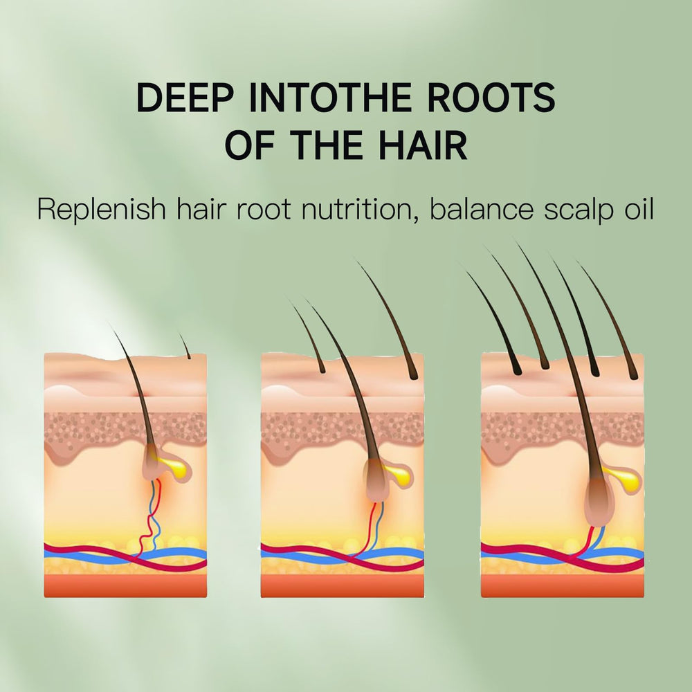 Venrock Rosemary Castor Oil being massaged into scalp for daily care.