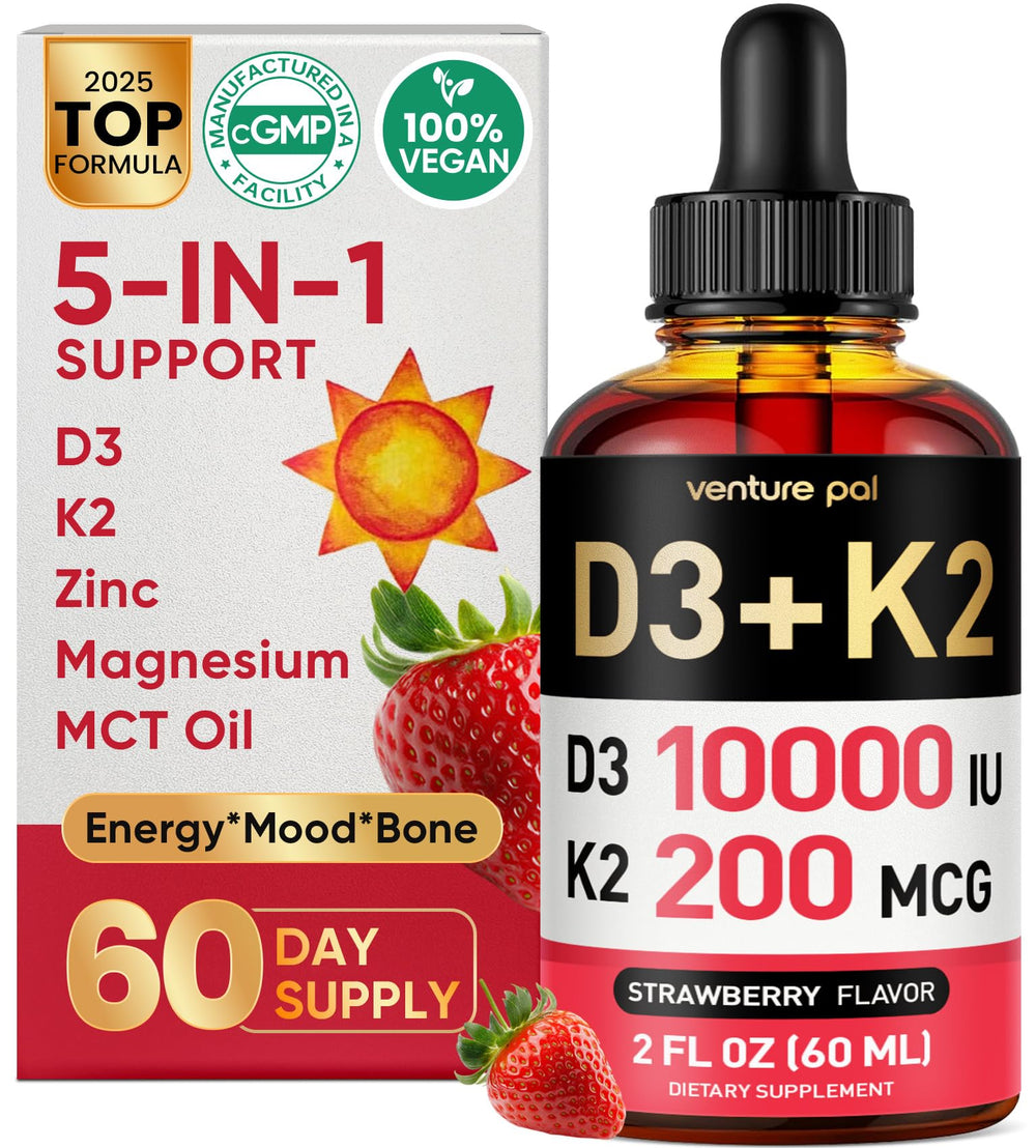 Venture Pal 5-in-1 bottle pour for easy daily dosing supporting bone health.