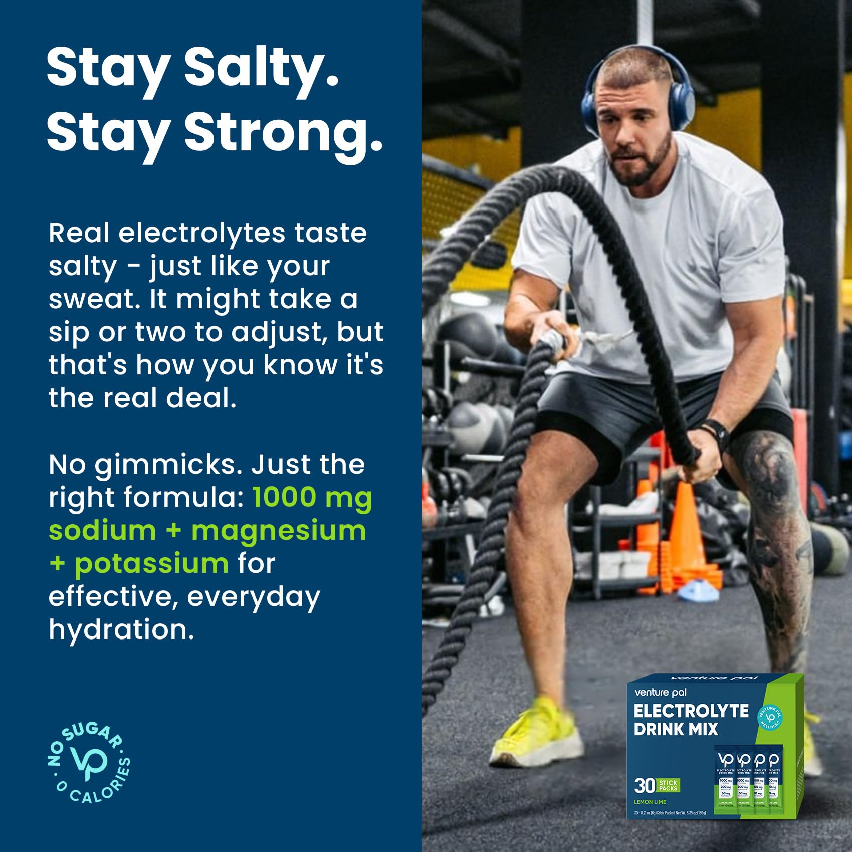 Venture Pal single-serve packet ideal for workouts and travel hydration