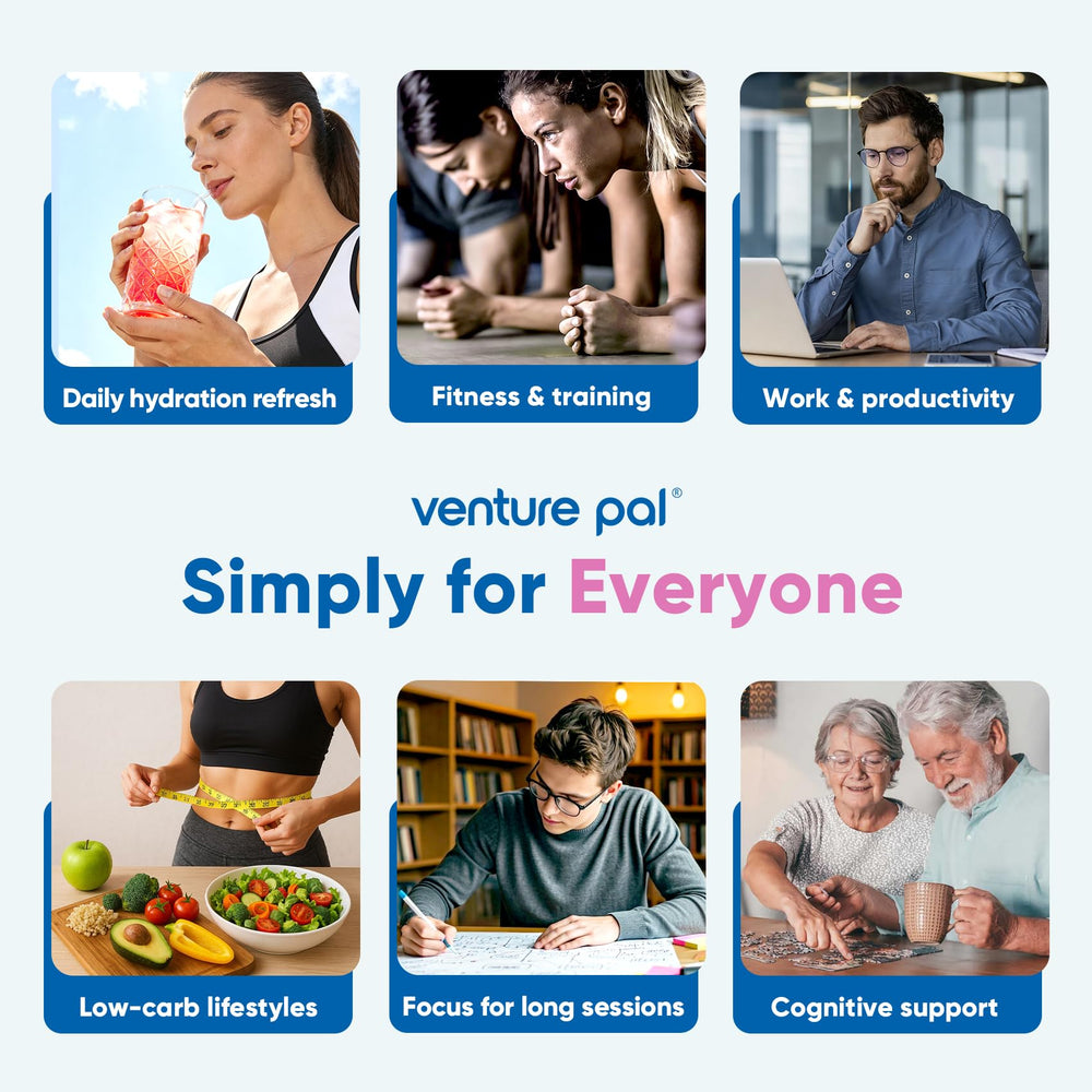Venture Pal keto-friendly vegan formula displayed on packaging.