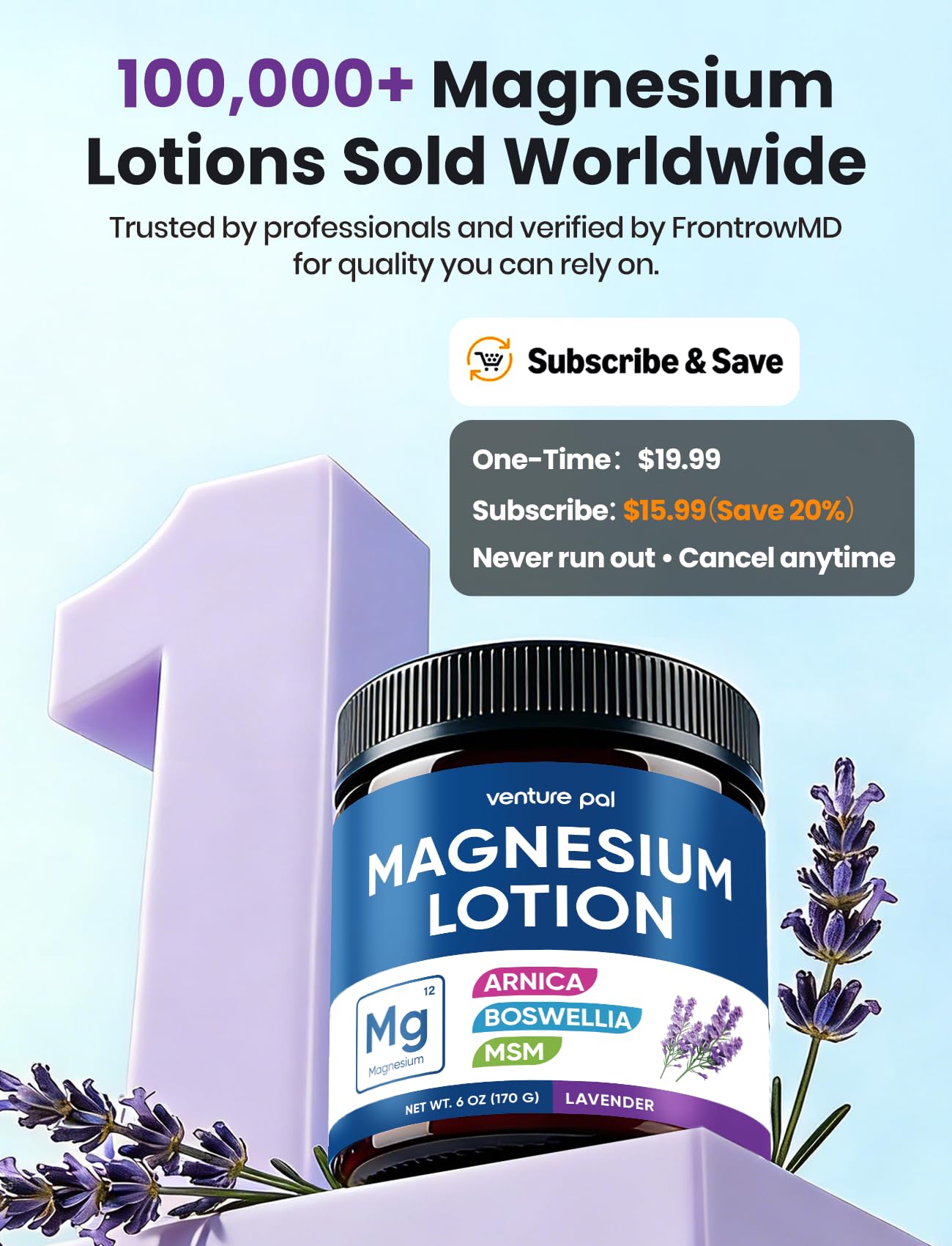 Venture Pal magnesium lotion safe for kids indicates family-friendly care