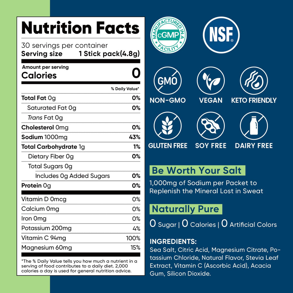 Venture Pal mineral blend highlights sodium, potassium, magnesium for balanced hydration