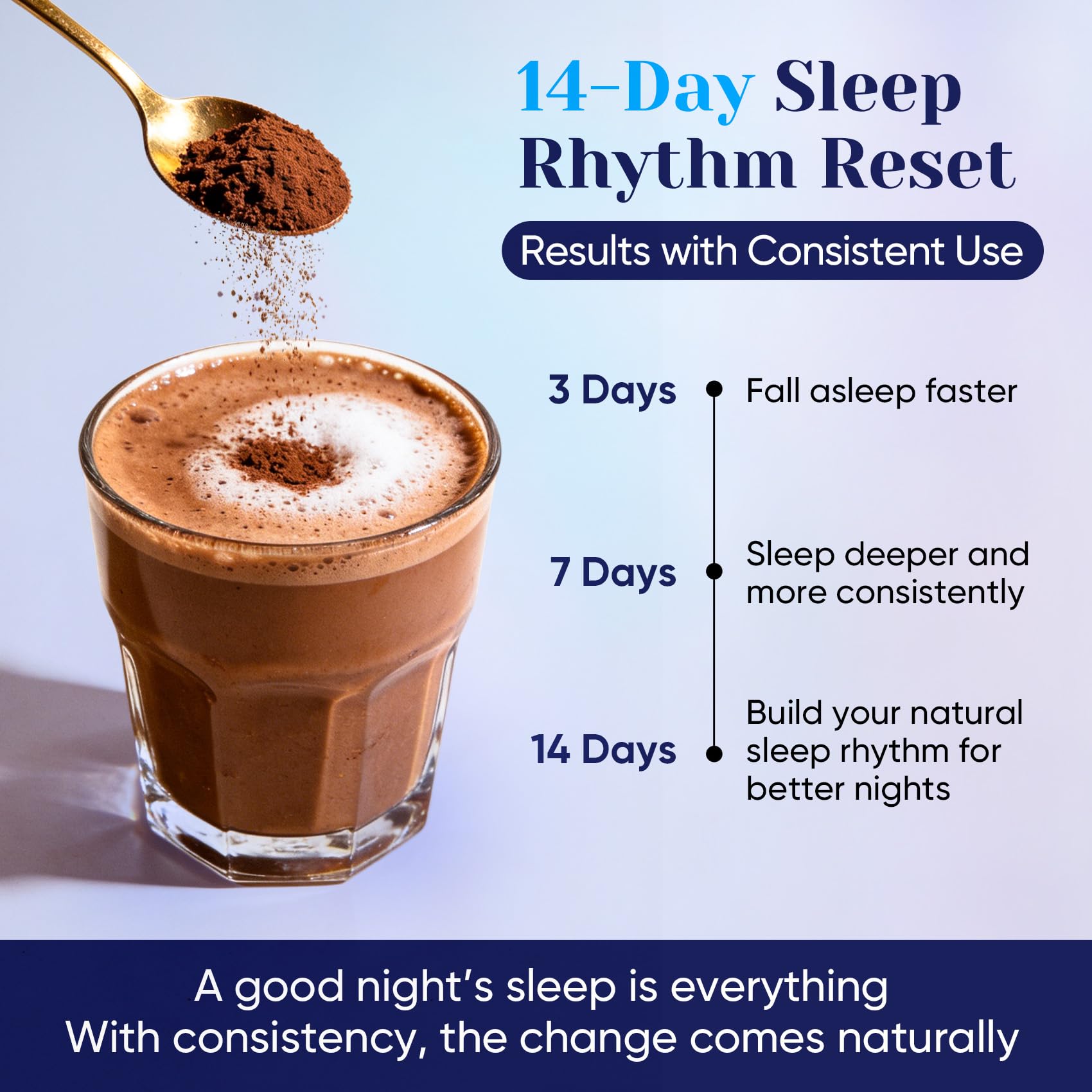 Venture Pal Mushroom Cocoa night routine - chocolatey treat with magnesium and L-theanine.