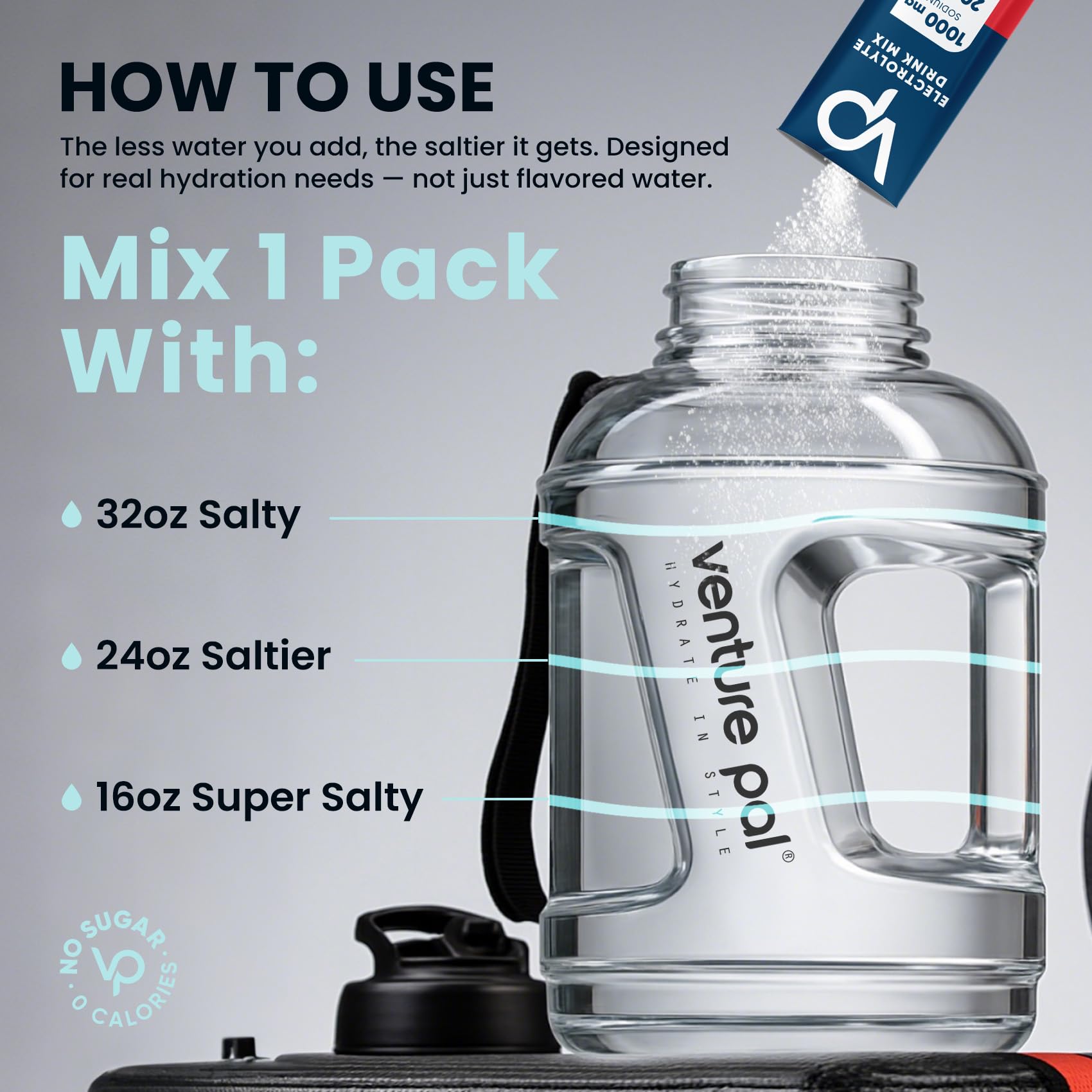 Venture Pal vegan, gluten-free hydration option for diverse diets.
