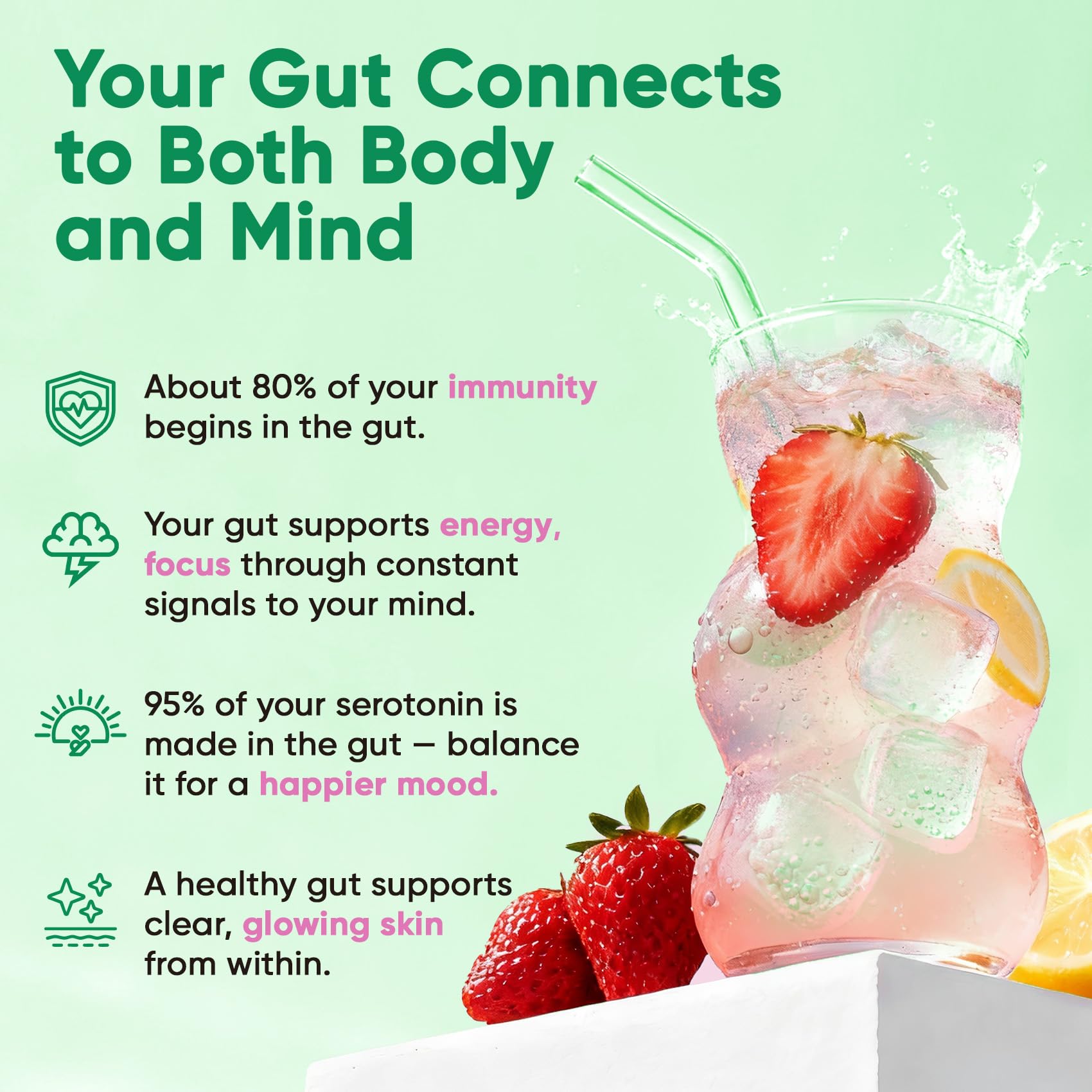 Venture Pal non-GMO vegan formula graphic highlighting clean, caffeine-free hydration support.