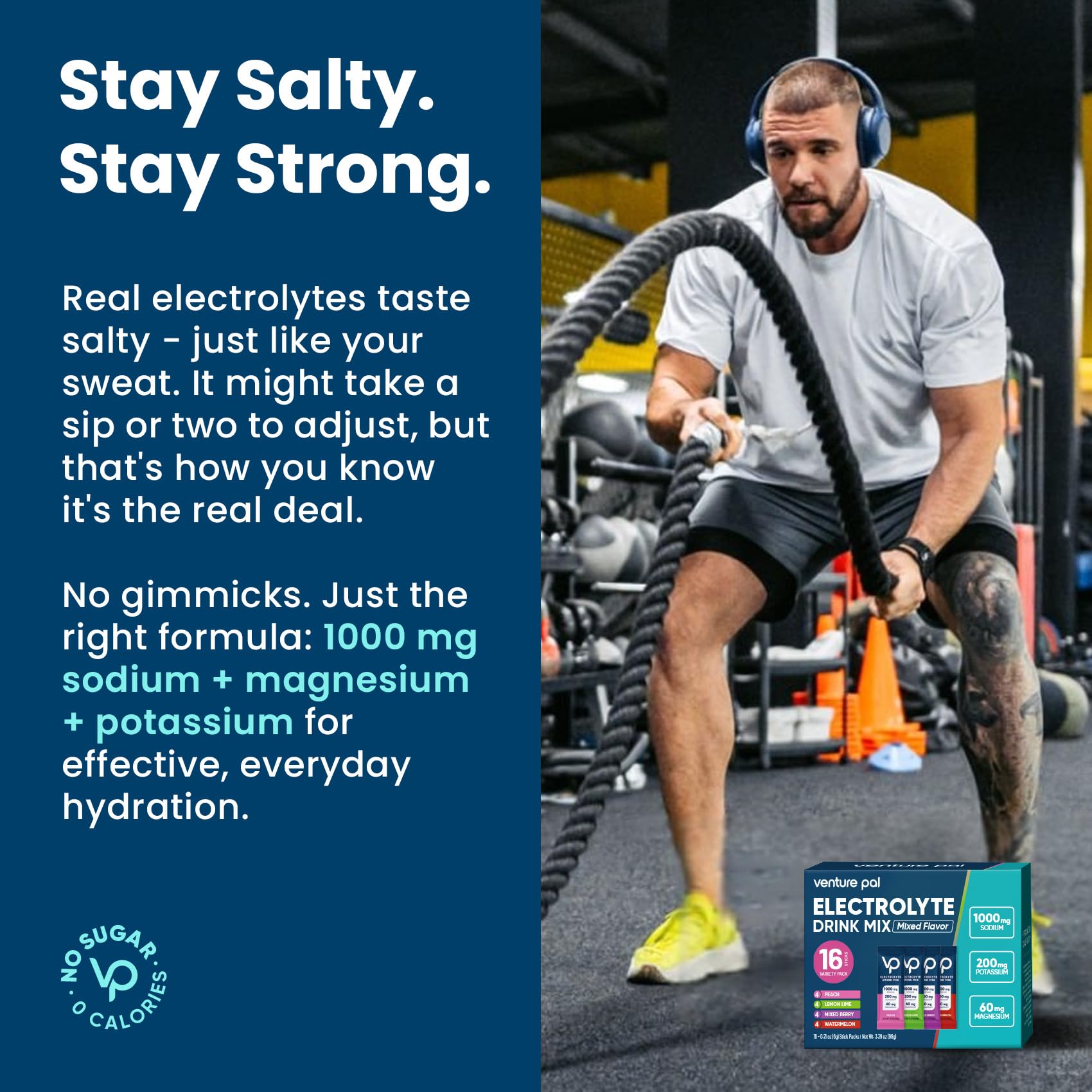 Venture Pal travel pack placed in a gym bag for easy hydration on the go.