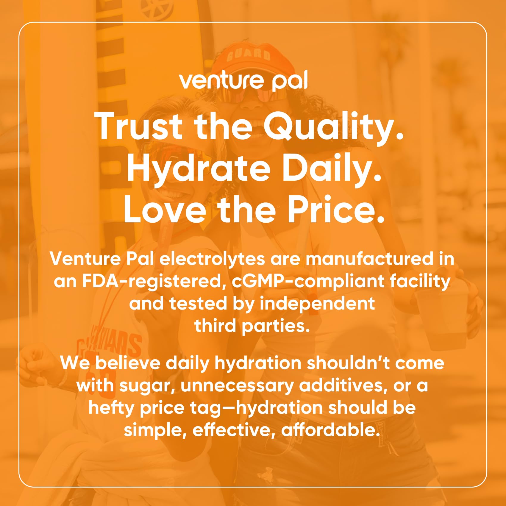Venture Pal single serve stick ready for daily hydration anywhere.