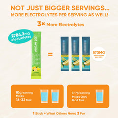 Venture Pal electrolytes ingredients panel featuring seven minerals and five vitamins.