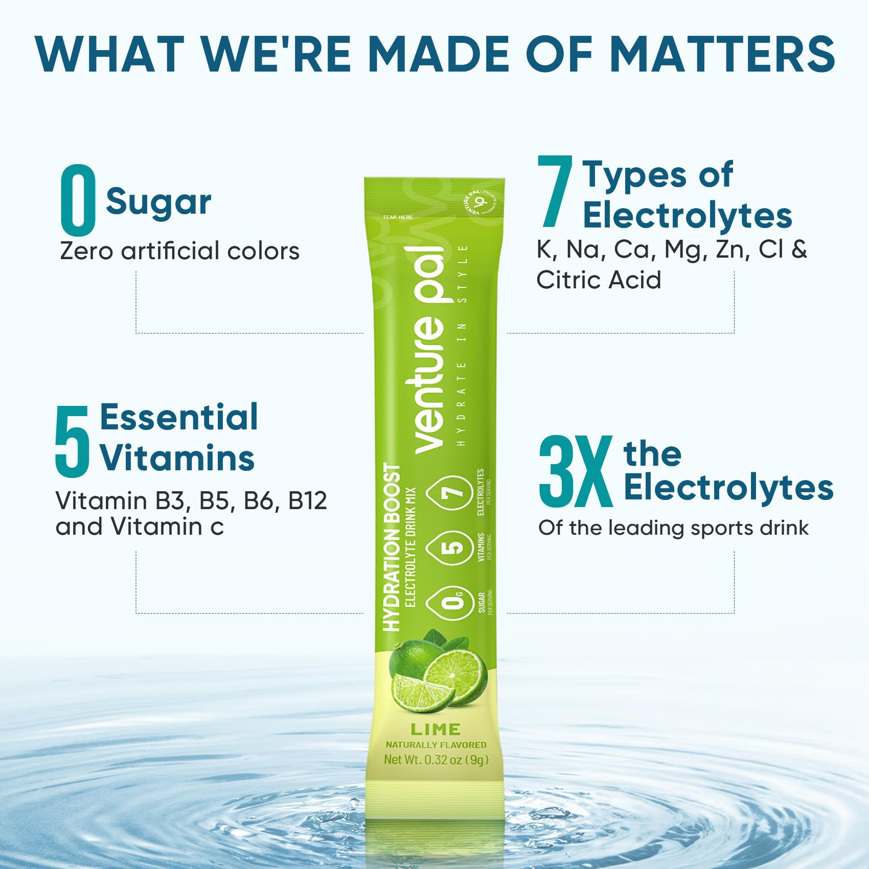 Venture Pal travel-friendly sticks for hydration during workouts or travel