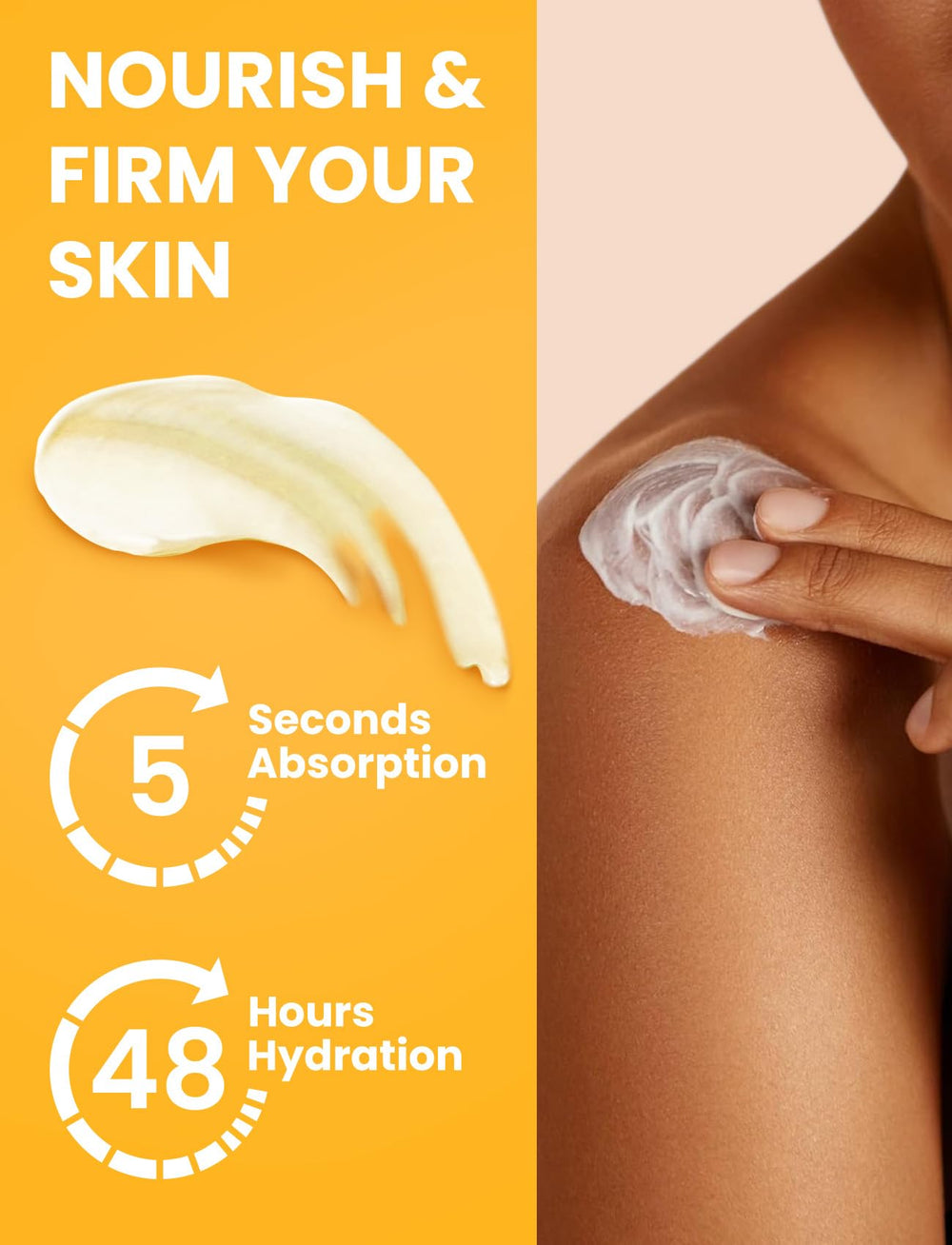 Absorption shot of Venture Pal magnesium cream nourishing skin.