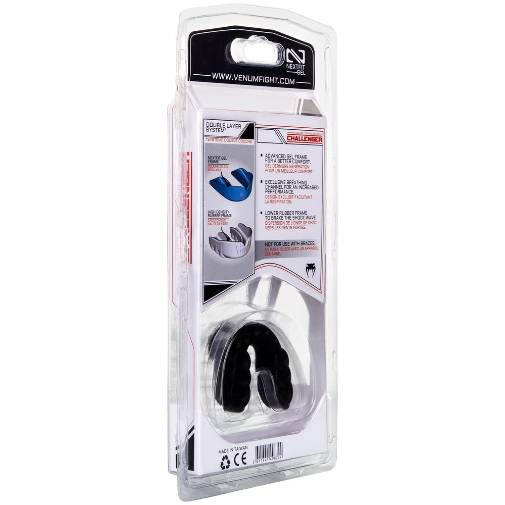 Slim profile Venum Challenger mouthguard reduces bulk during sparring