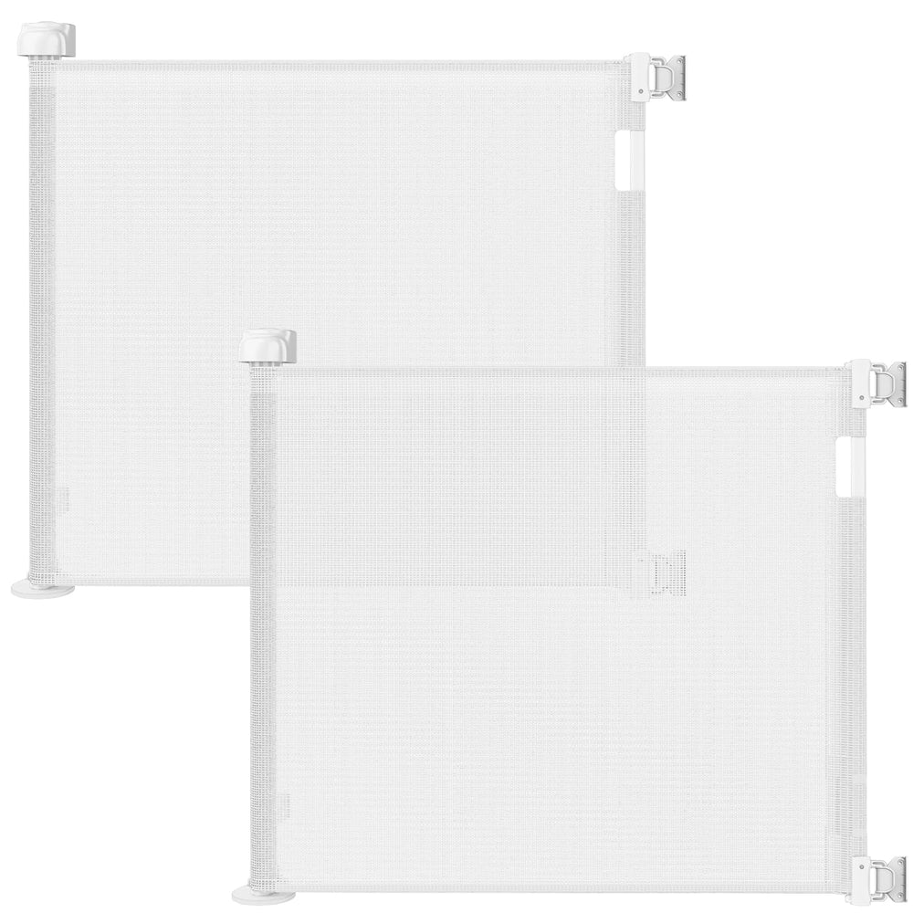 Veraste retractable gate in doorway extended to 55 inches for flexible doorway safety