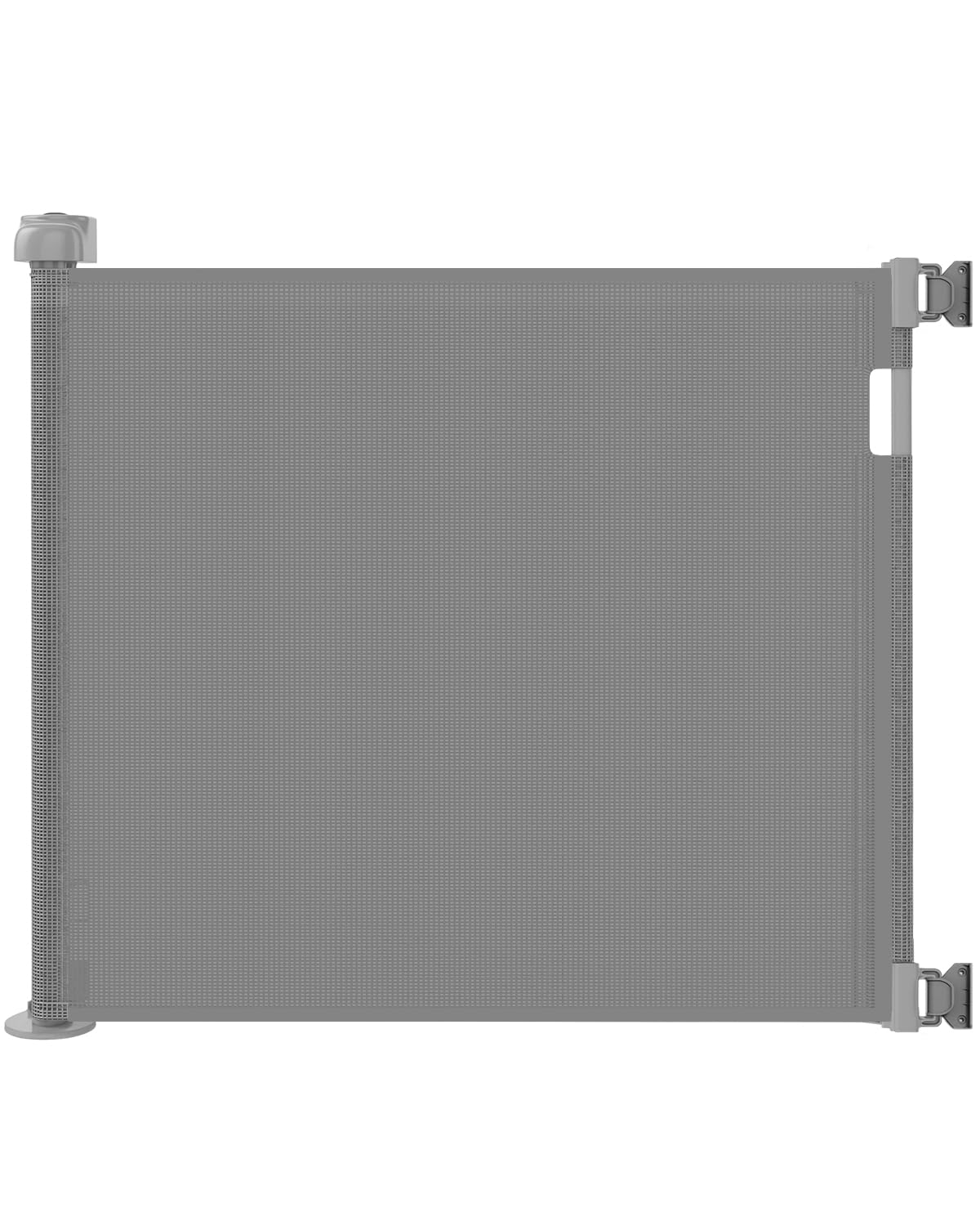 Veraste retractable gate in doorway enables one-handed use and quick passage.