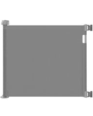 Veraste retractable gate in doorway enables one-handed use and quick passage.