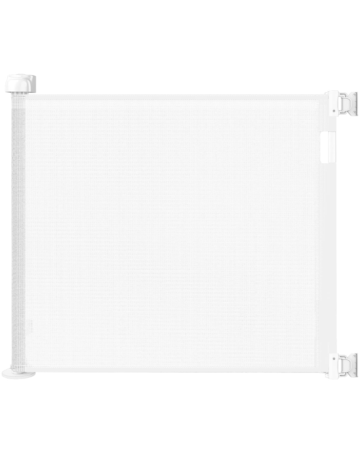 Veraste retractable gate in a doorway offering safe pet and child management with easy one handed use.