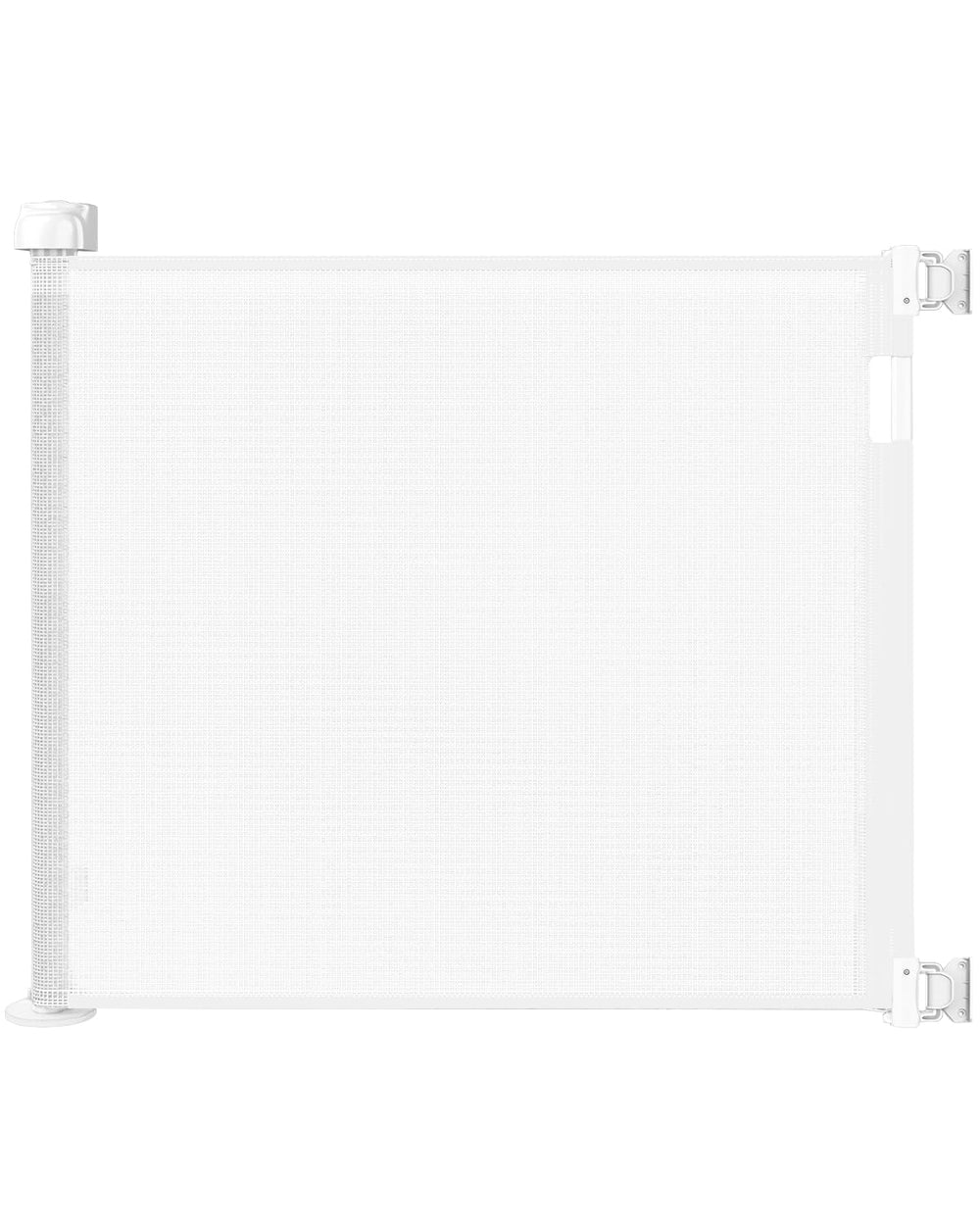 Veraste retractable gate in a doorway offering safe pet and child management with easy one handed use.