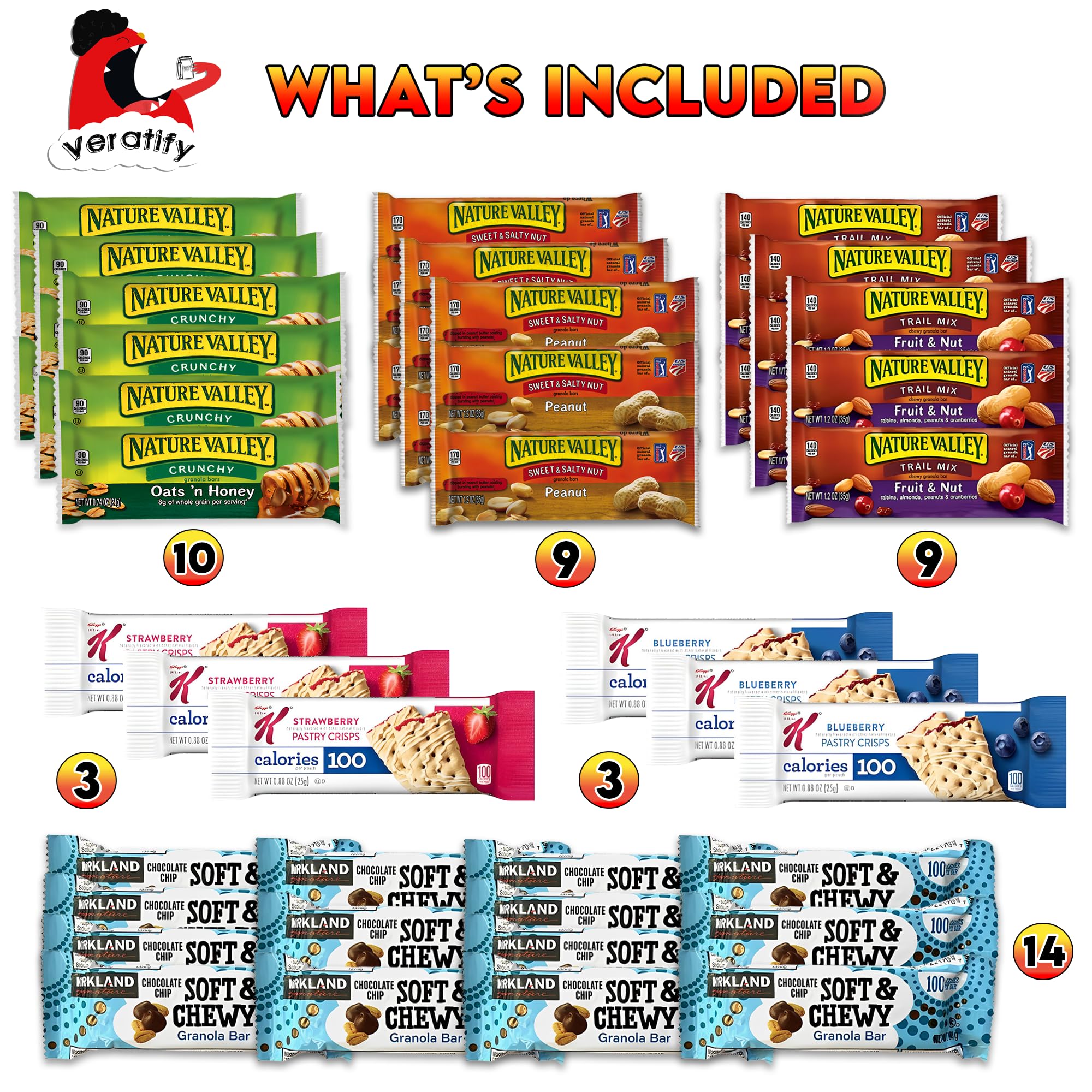 Veratify snack box individually sealed packets, keeps freshness intact for travel and picnics.