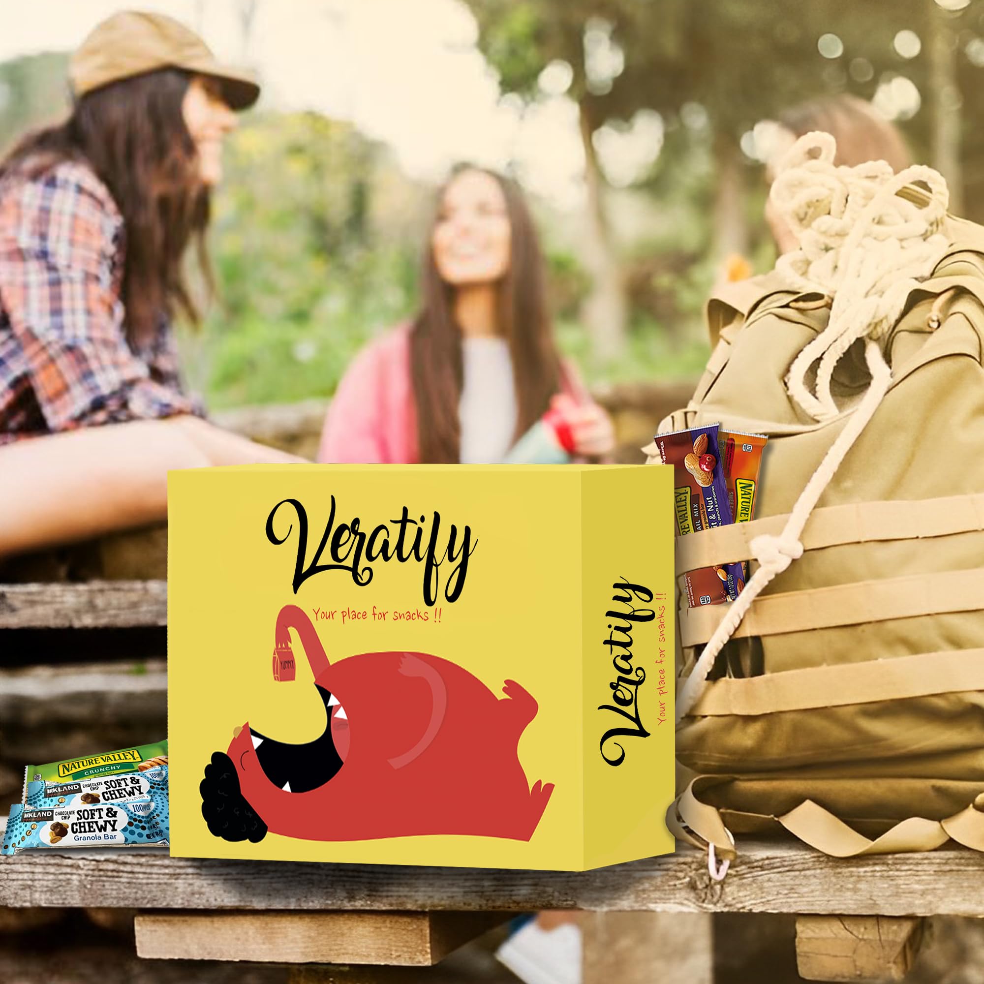 Veratify snack box gift-ready packaging, ideal for birthdays, holidays, and appreciation.