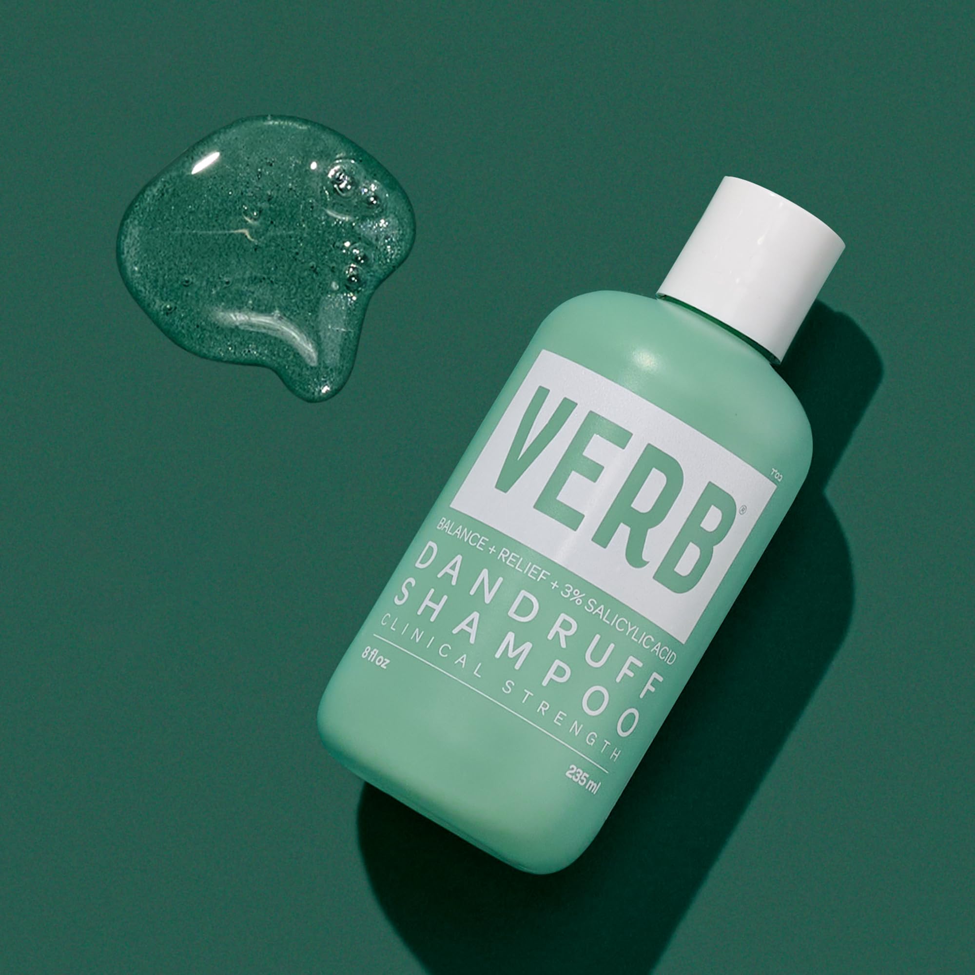VERB Dandruff Shampoo 3 percent salicylic acid iconography communicates active relief