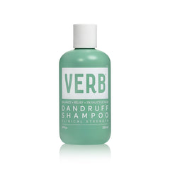 VERB Dandruff Shampoo bottle closeup highlights gentle cleansing and actives