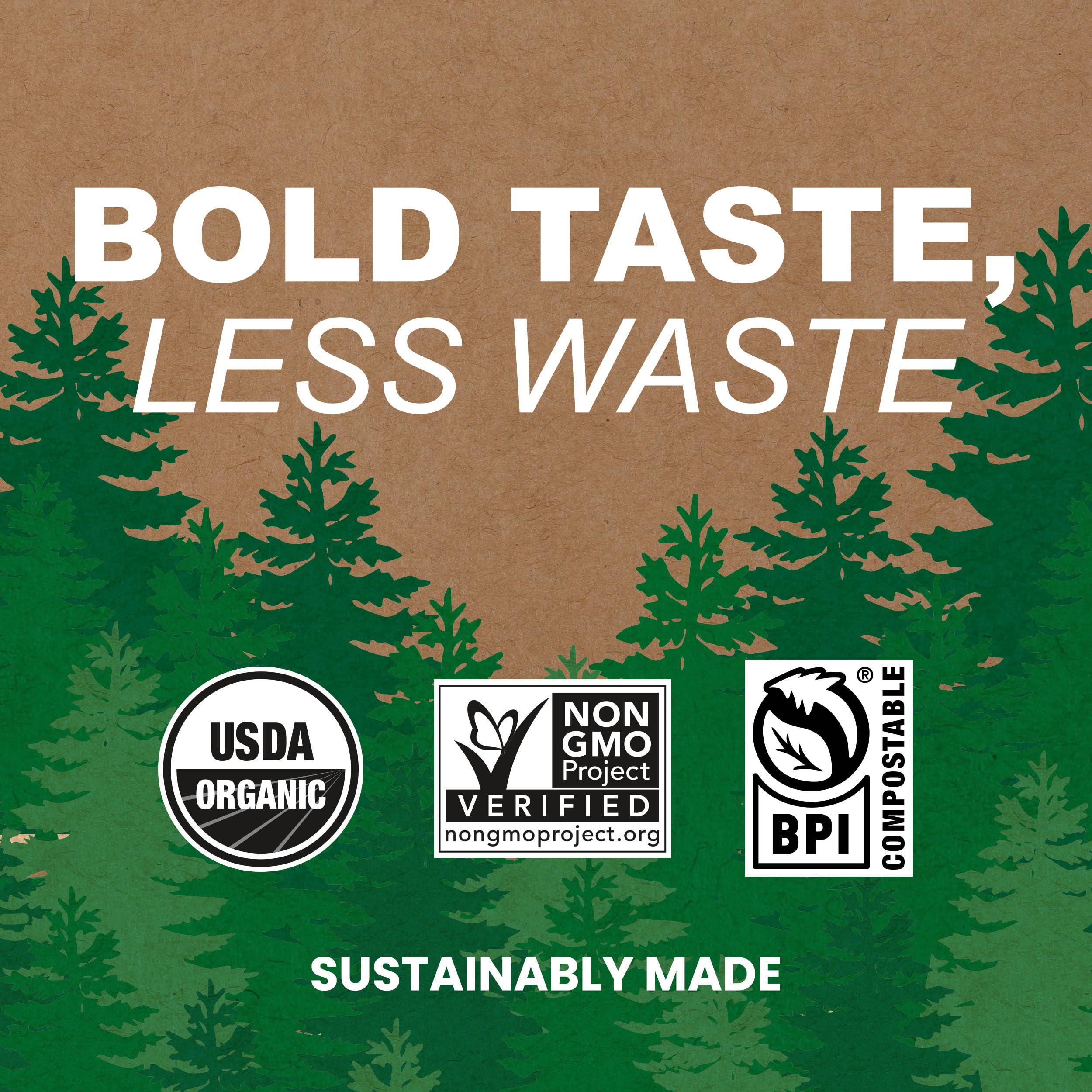 Compostable Vermont Coffee Company pods support eco-friendly coffee routines.