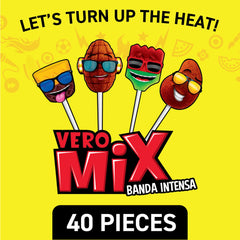 Vero Banda Fuego Sandi Brochas chili-filled lollipop for a bold bite.