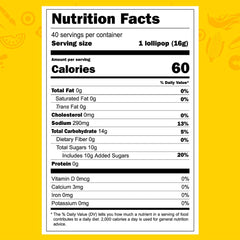 Vero Mango Lollipop, individually wrapped for easy sharing and on the go.