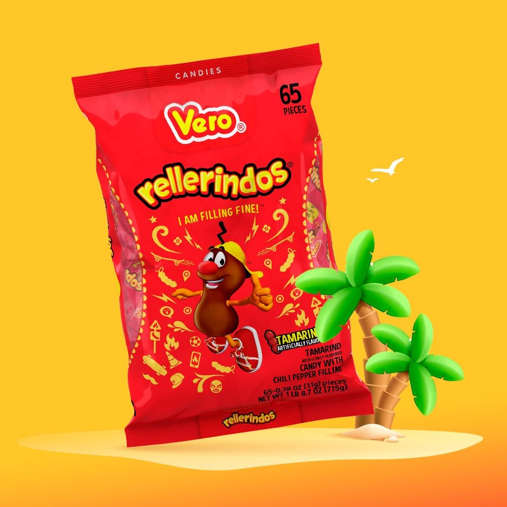 Vero Rellerindos party candy for pinatas and bowls, crowd-pleasing flavor.