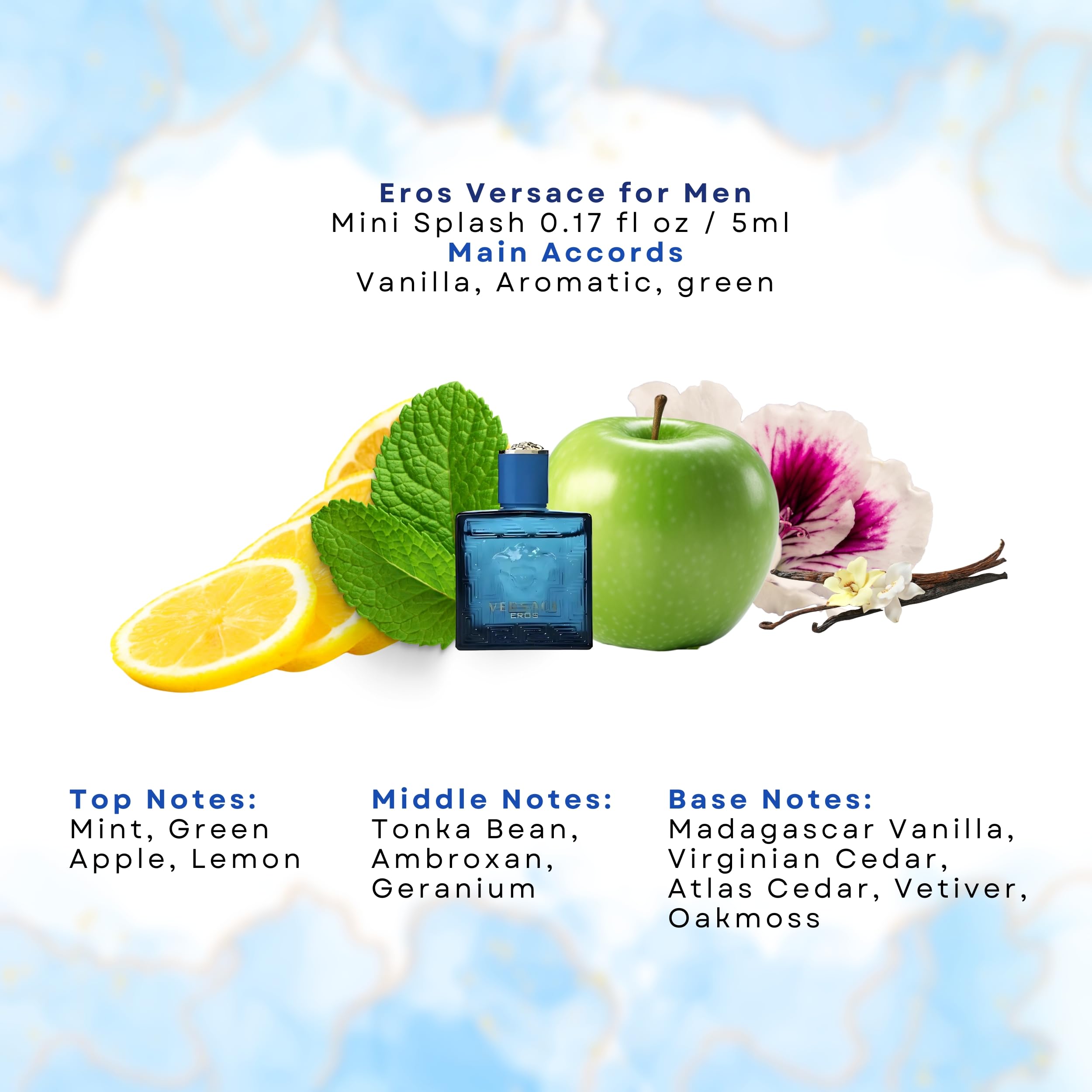 Versace Dylan Blue mini splash bottle for refreshed confidence.