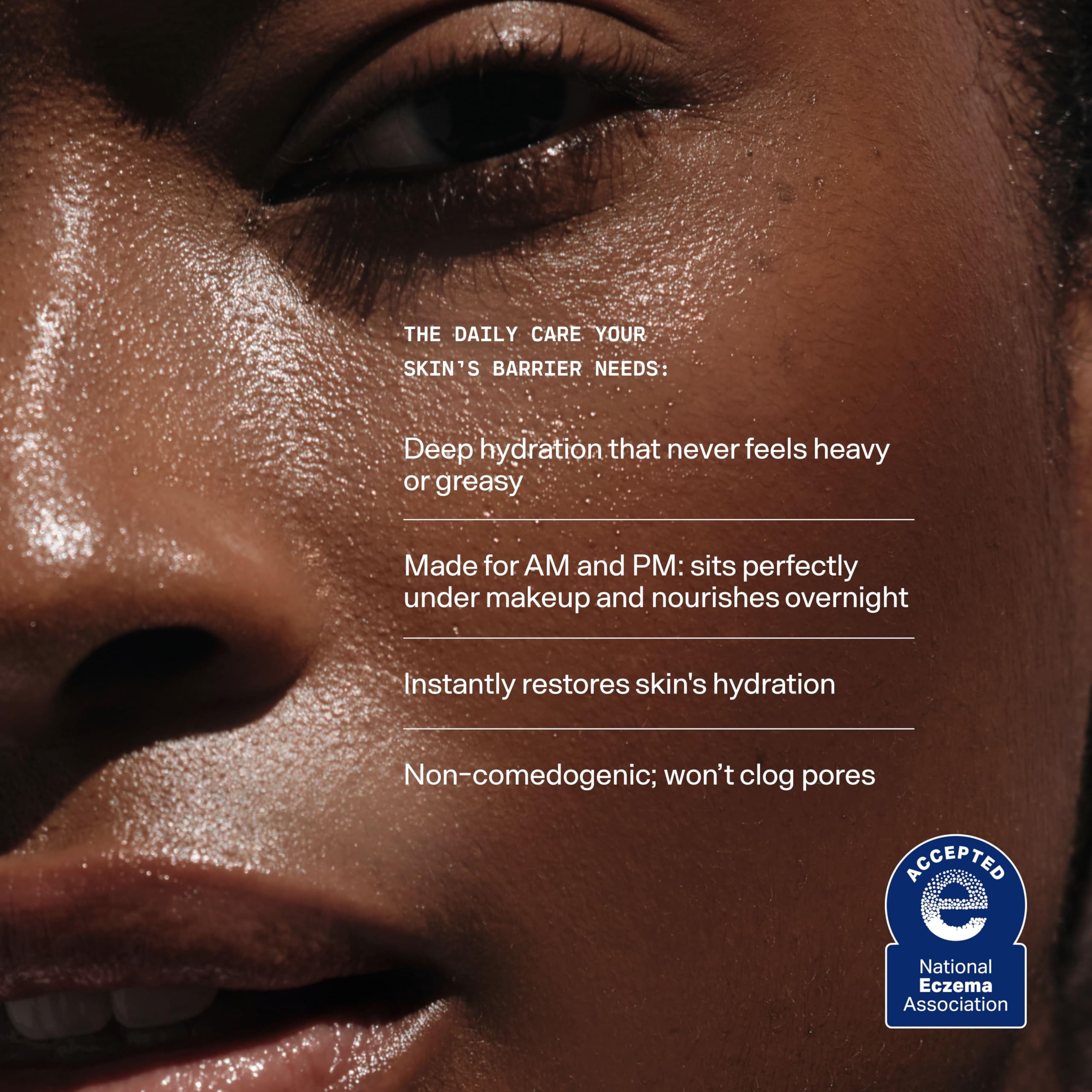 Versed Daily Recovery Rich Barrier Cream under makeup for lasting comfort.