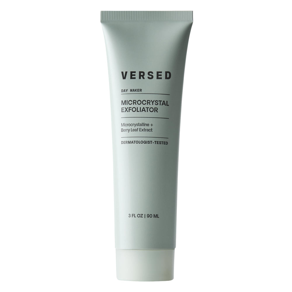 Versed Day Maker bottle close-up showing gentle exfoliation for clearer pores.