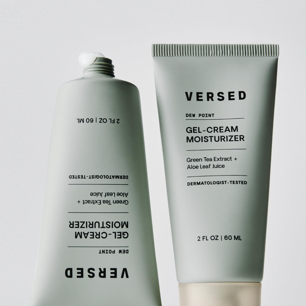 Versed Dew Point 2 oz travel-size bottle ready for use.