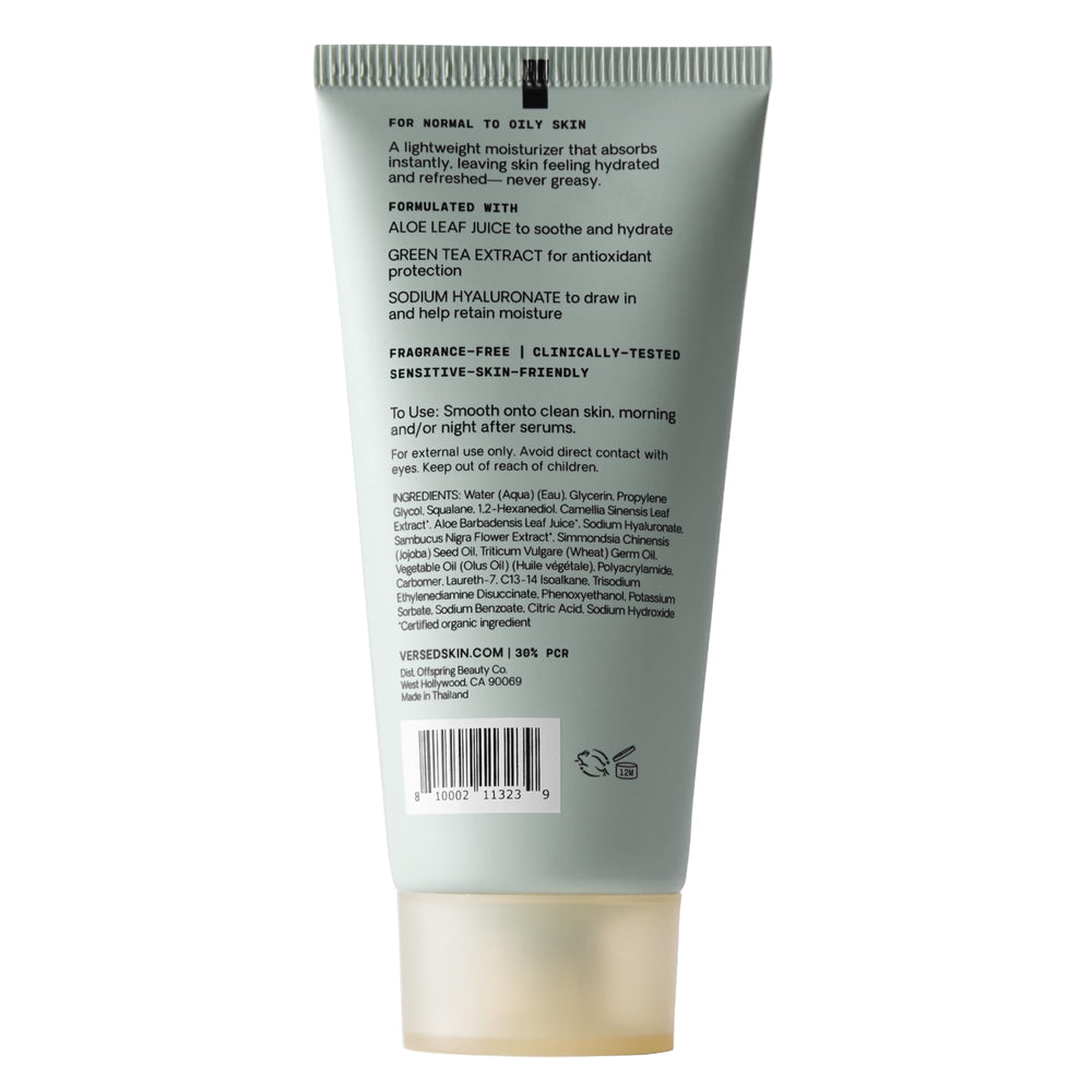 Versed Dew Point shown with serum for daily routine.