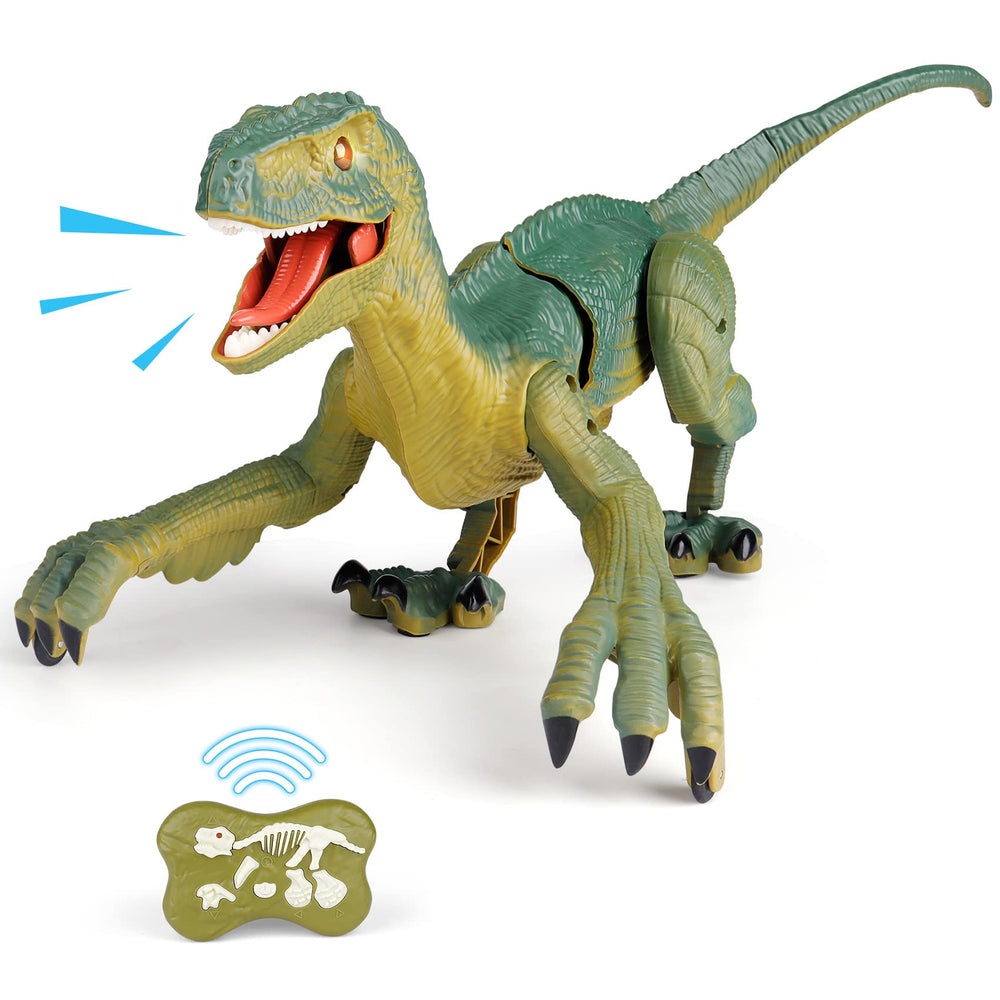 VERTOY remote control velociraptor walking action for imaginative indoor play
