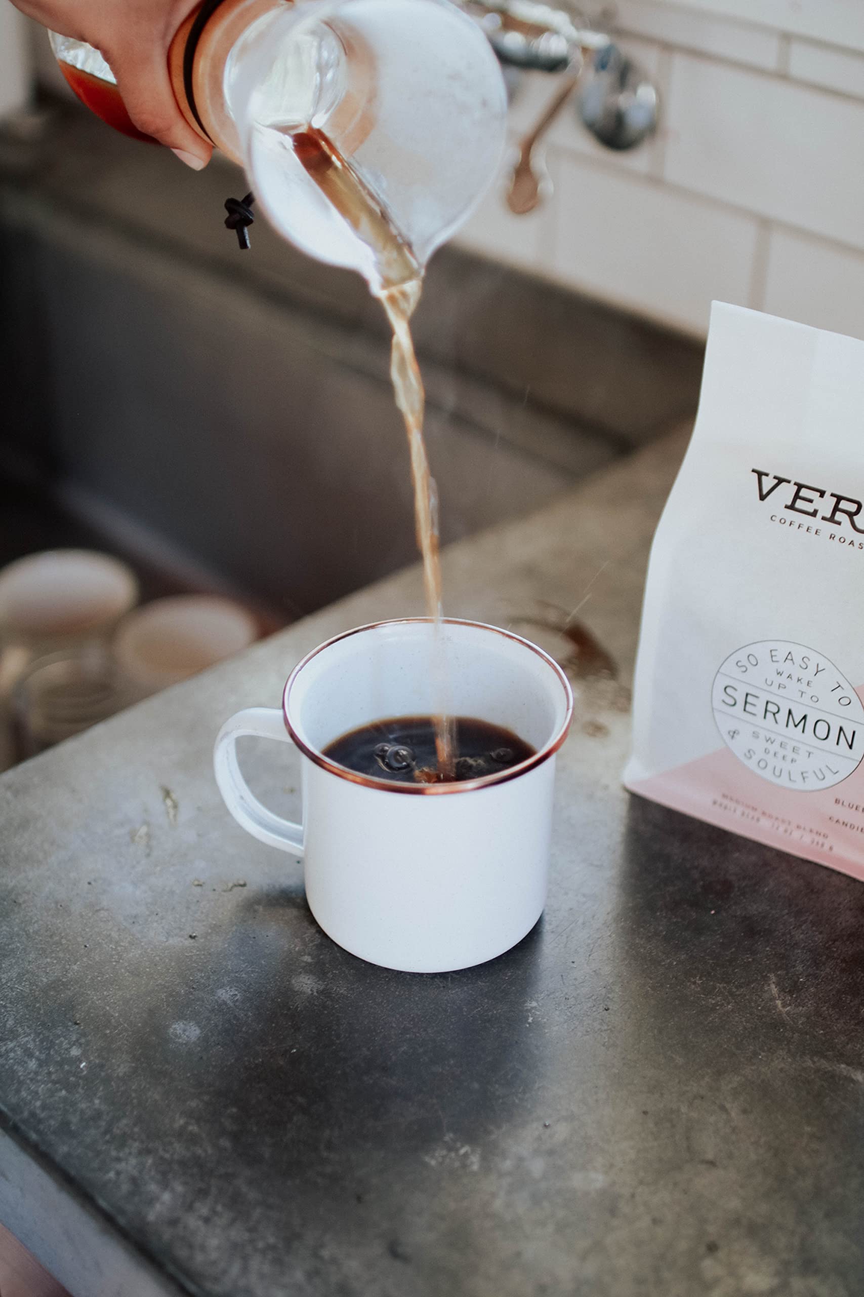 Verve Coffee Roasters Sermon Blend candied pecan hints in sip