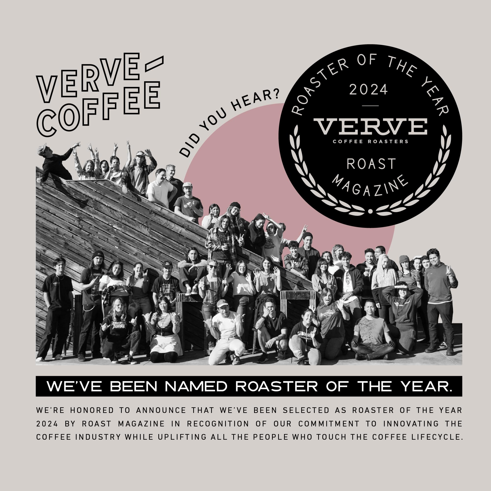 Verve Coffee Roasters Sermon Blend freshly roasted daily for peak flavor