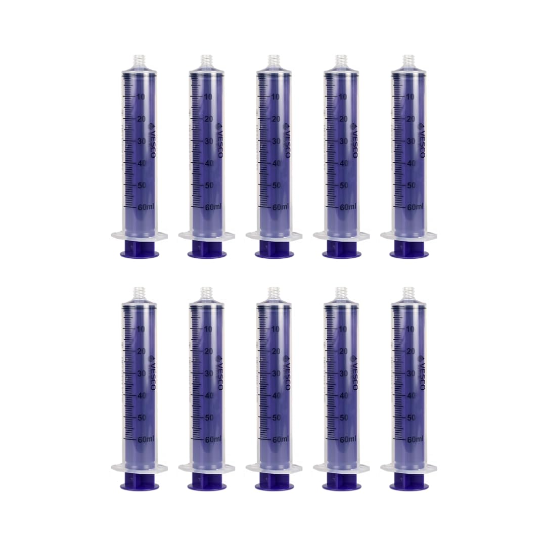 Vesco Medical ENFIT syringe tip showing secure enteral connection