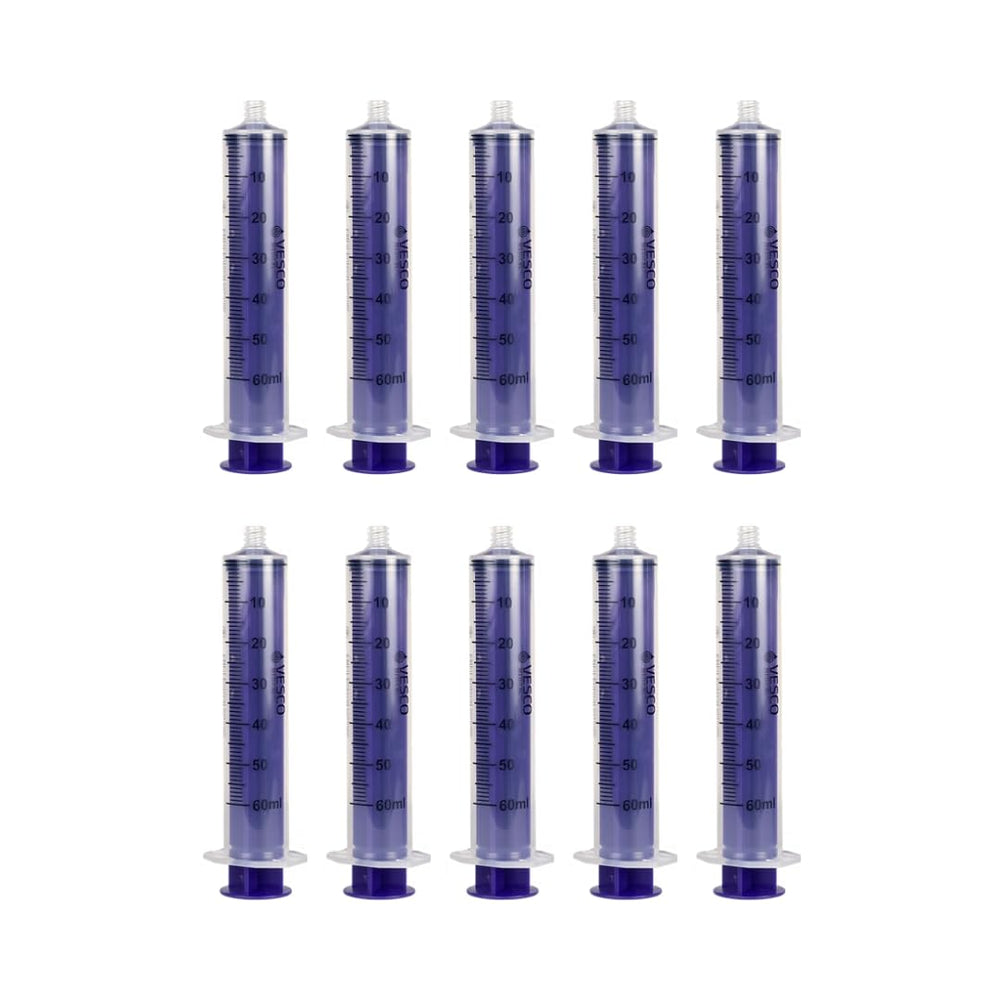 Vesco Medical ENFIT syringe tip showing secure enteral connection