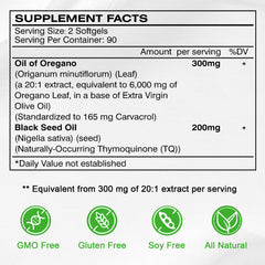 Vespecial Oil of Oregano softgels pouring into hand, highlighting easy-to-swallow form.
