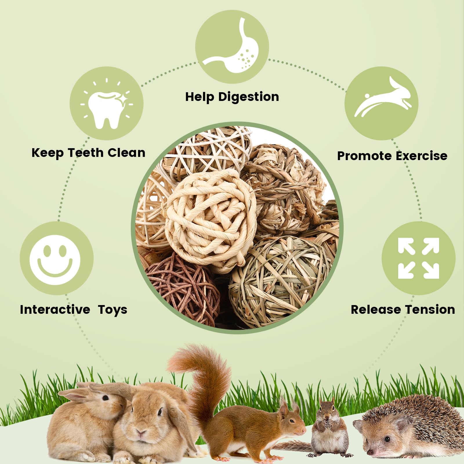 VESPRO corn leaves ball invites gentle chewing and discovery.