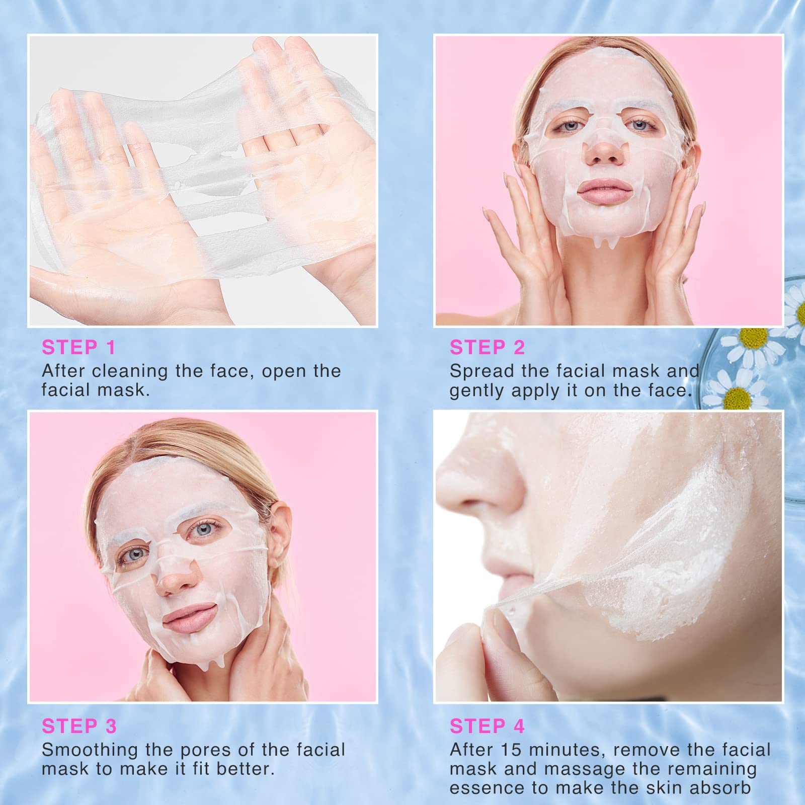 VESPRO Collagen Essence Mask at-home care closeup for easy routine