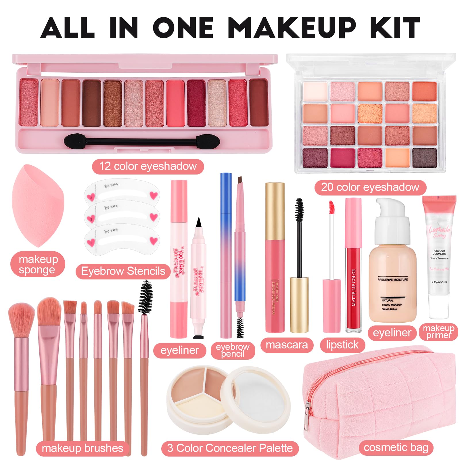 VESPRO eyeshadow palette with vibrant colors for versatile daytime to evening looks