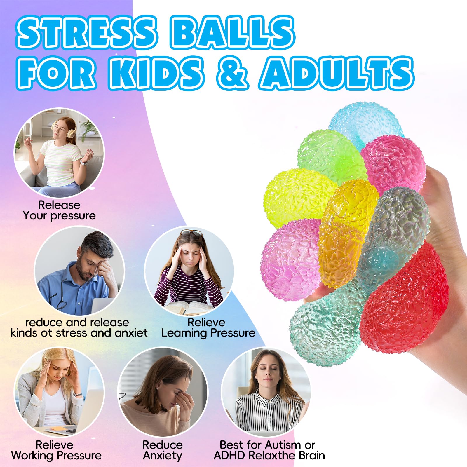 VESPRO gumdrop stress ball in classroom durable washable surface for repeated use