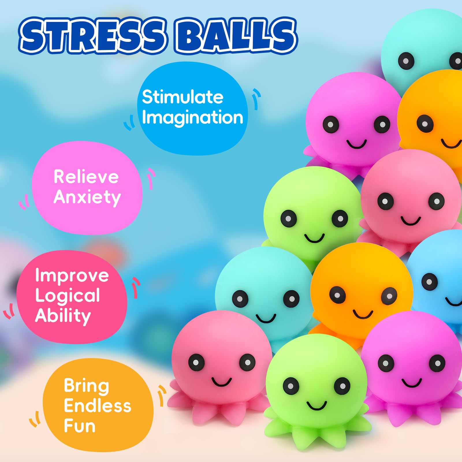 VESPRO hand-sized squeeze ball portable stress-relief companion.