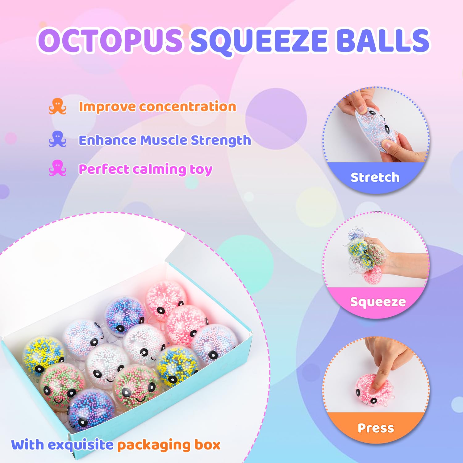 VESPRO handheld 1.97-inch squeeze ball fits in pockets